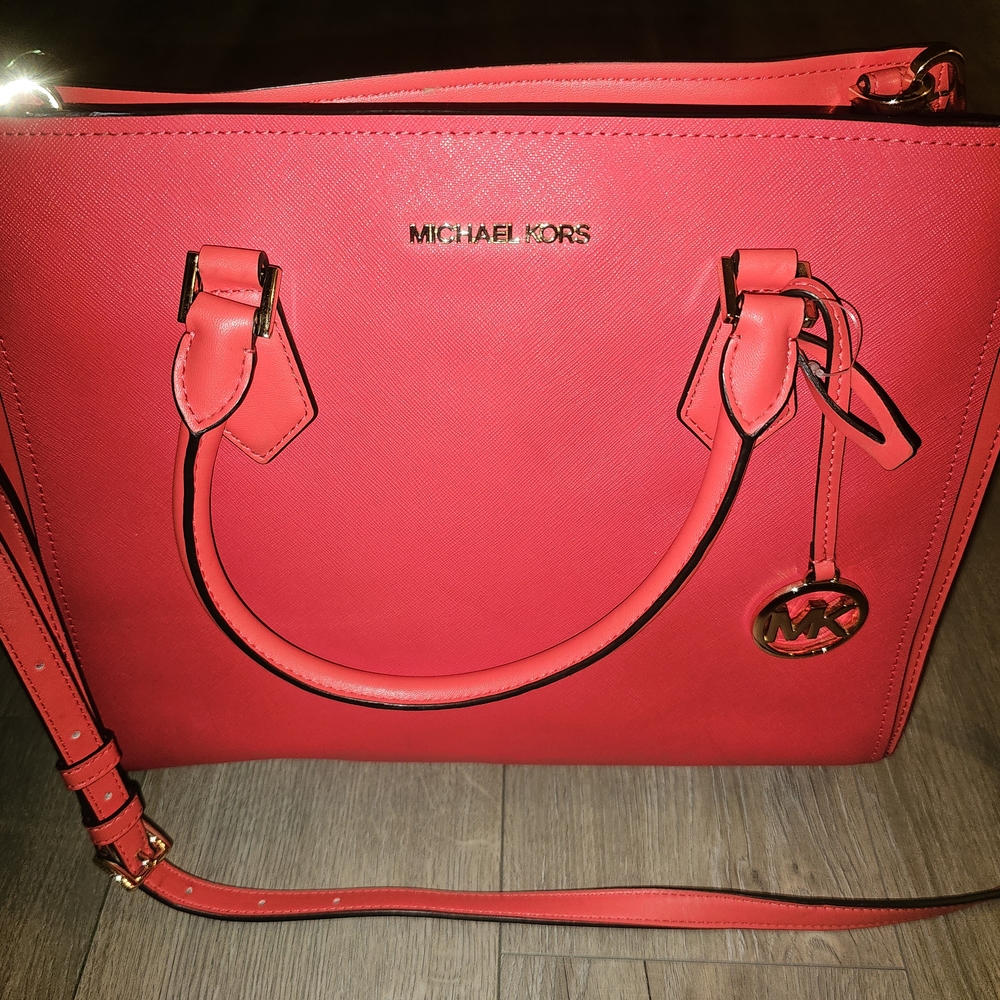 Michael Kors Bold Red Shoulder Bag